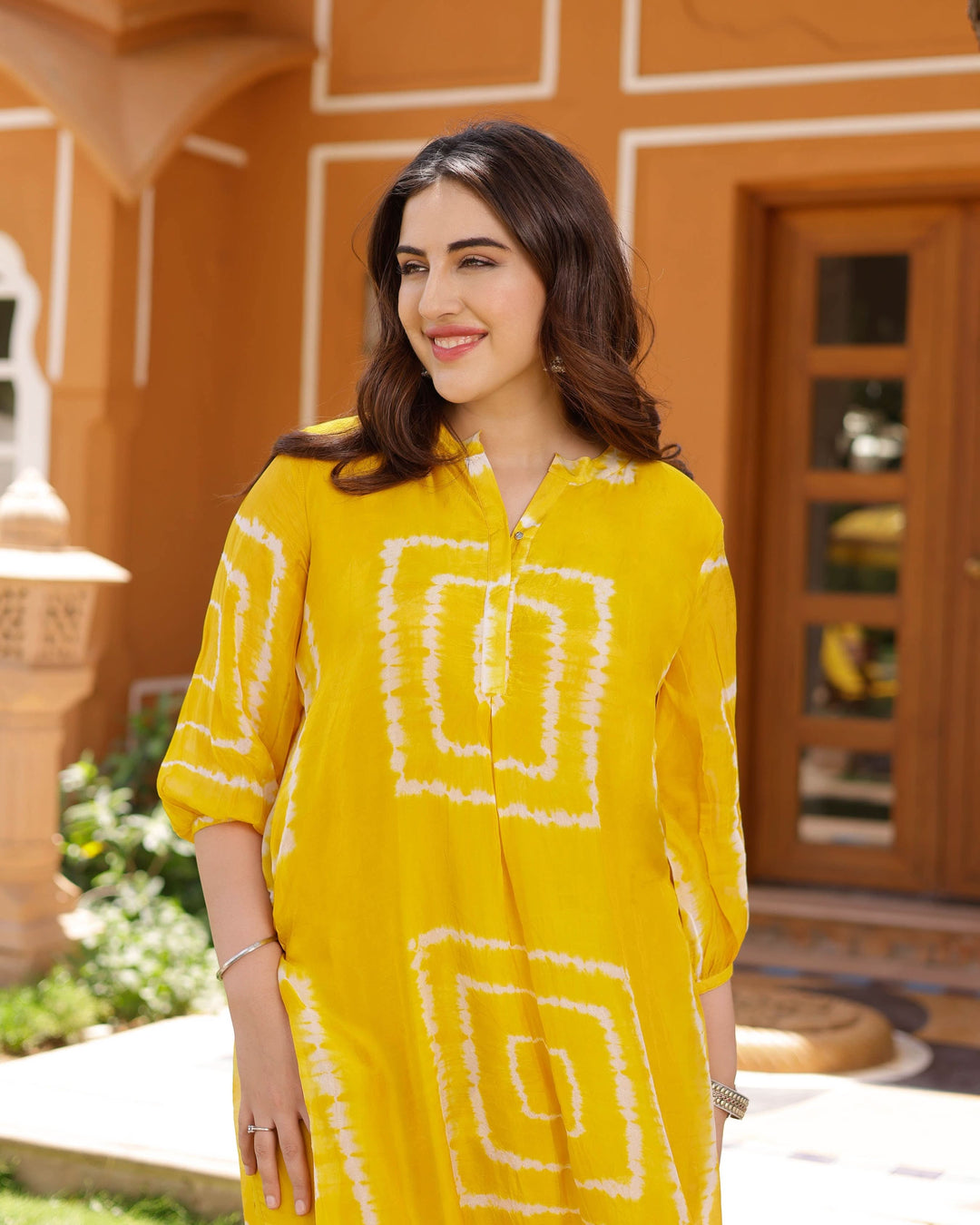 Chloe Silk Tie &amp; Dye Kurta Set