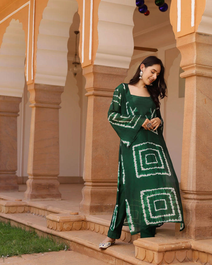 Aurora Silk Tie &amp; Dye Kurta Set