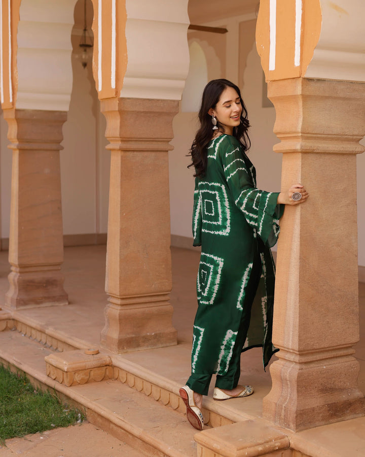 Aurora Silk Tie &amp; Dye Kurta Set