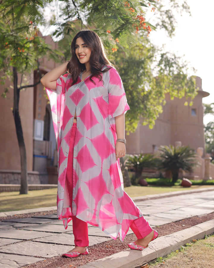 Athena Silk Tie &amp; Dye Kurta Set
