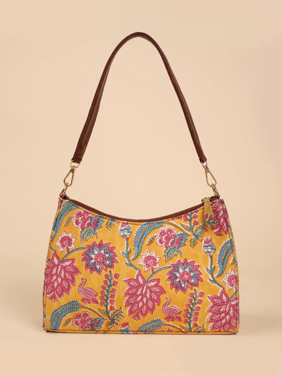 Sunlit Petals Baguette Bag