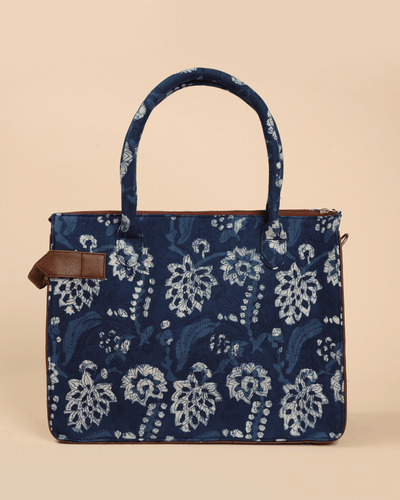 Tidal Blue Rectangle Tote Bag