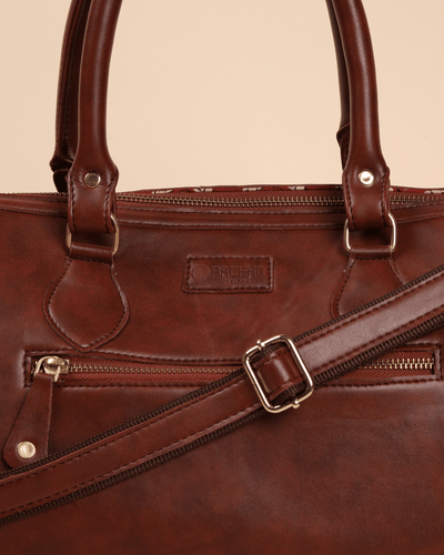 Walnut Whispers Handblock Duffle Bag