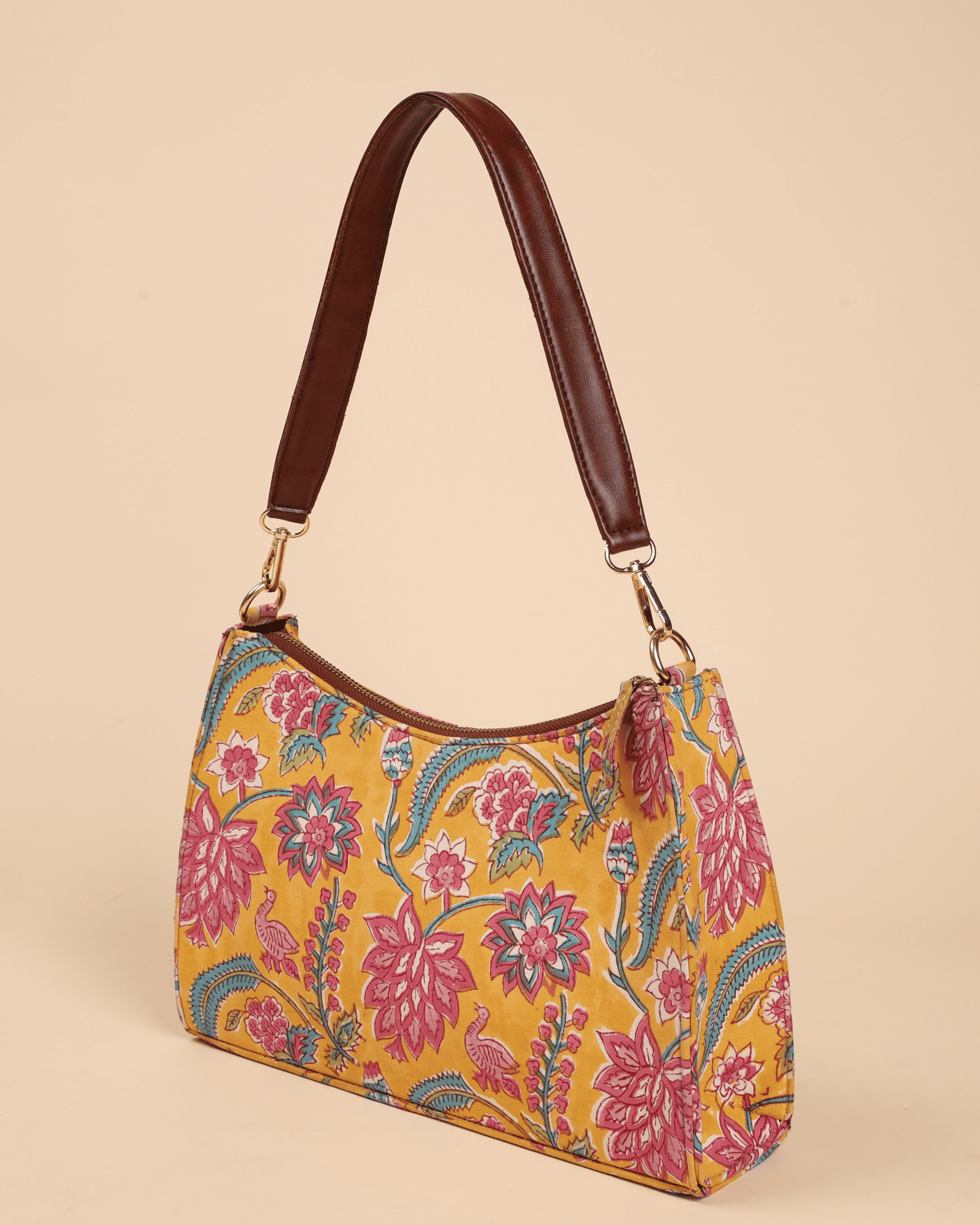 Sunlit Petals Baguette Bag