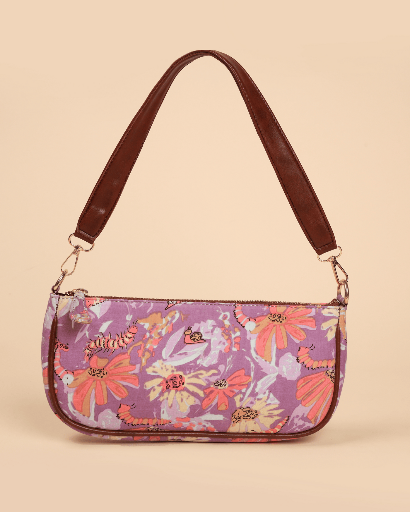 Lilac sales baguette bag