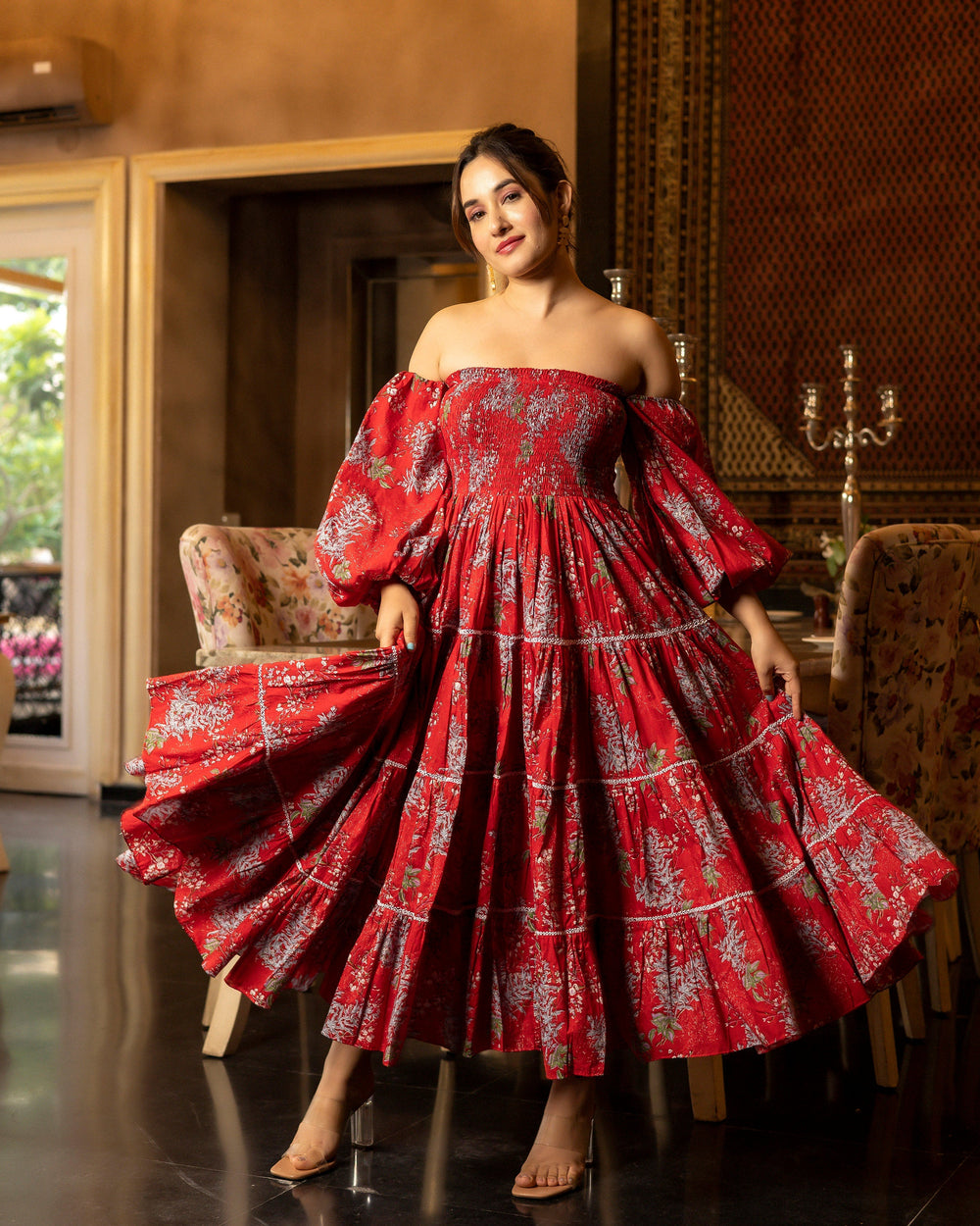 Layered long dress clearance