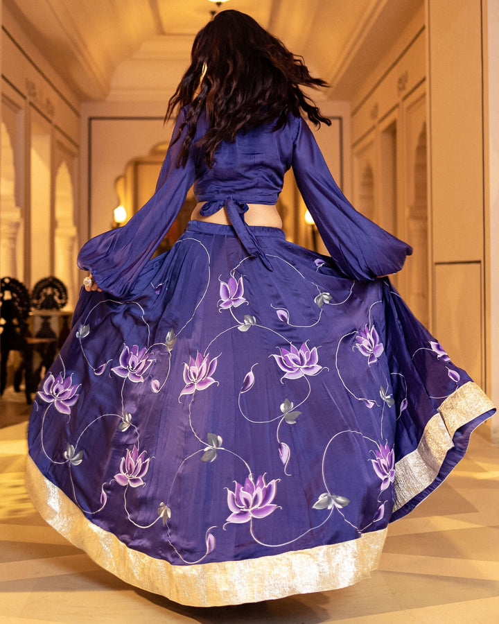 Zahri Handpainted Lehenga Set