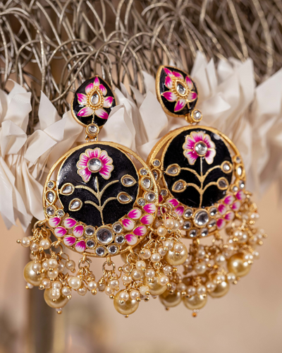 Buy Oversized Punjabi Style Gold Finish Jhumka Earringstikkahead Online  in India  Etsy