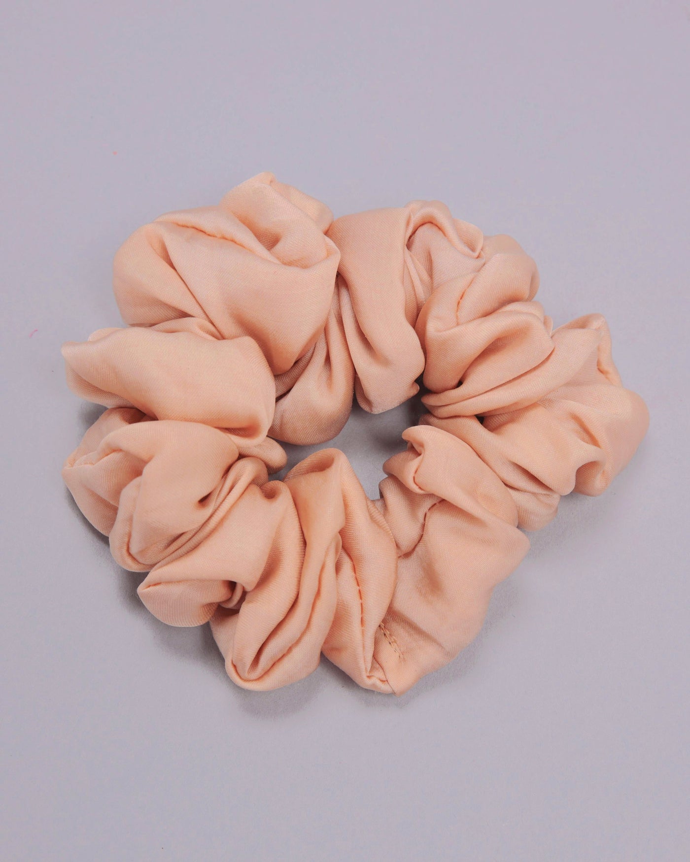 Honey Peach Satin Scrunchie