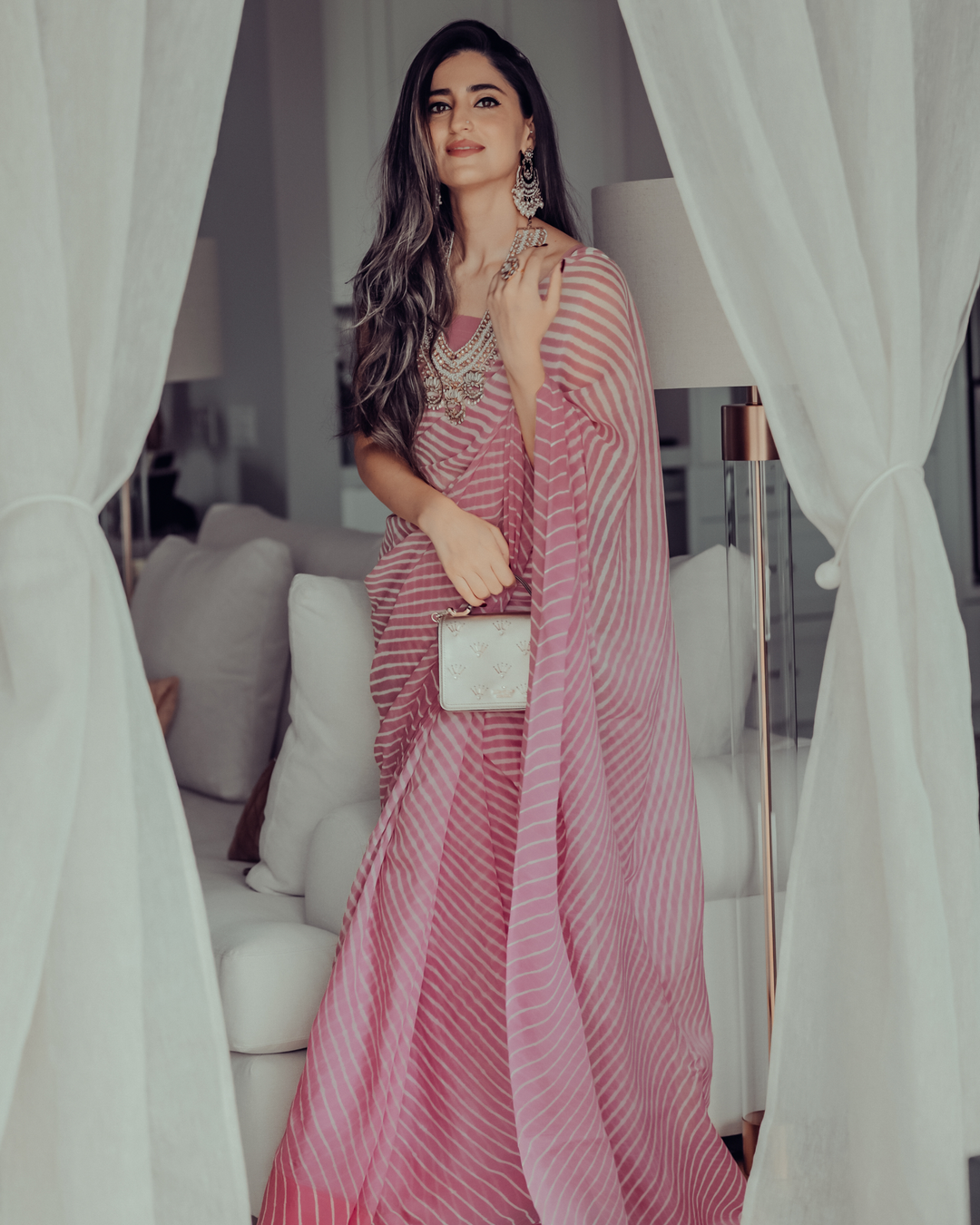 sachin and babi light blue dress 50+ Engagement Looks For Brides-To-Be main image 1