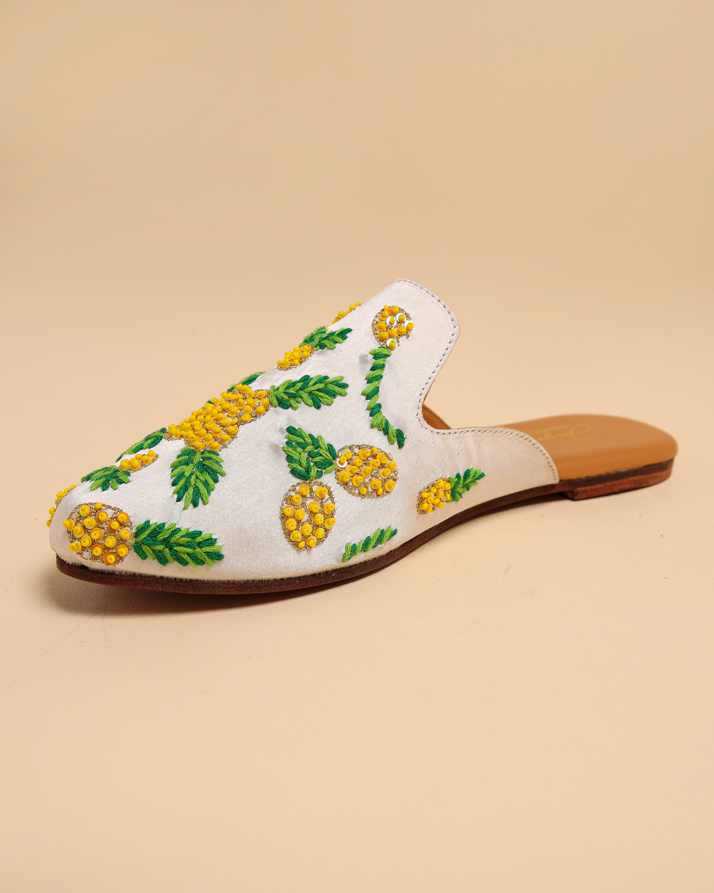 Pineapple Slice Handcrafted Mules