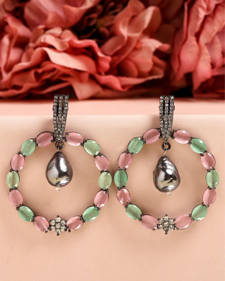 Slushy Crystal Handcrafted Earrings