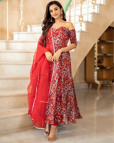 Gulaabo Chanderi Suit Set