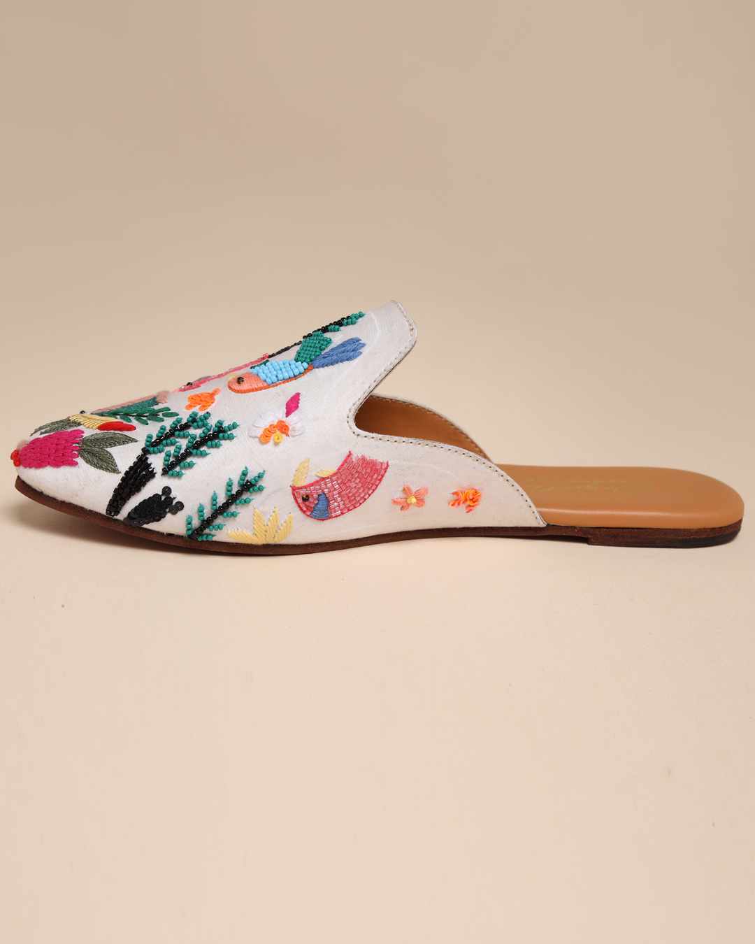 dusky orchid handcrafted mules