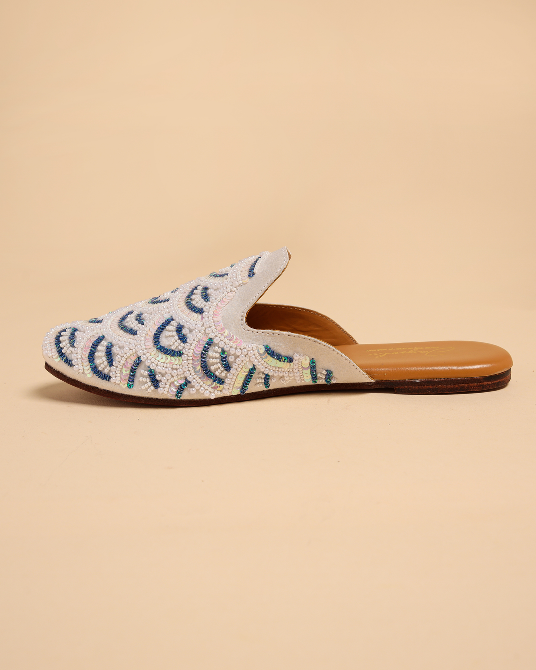 Blissful Blue Handcrafted Mules