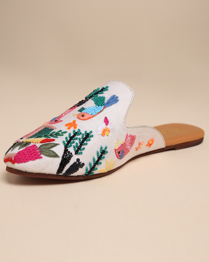 dusky orchid handcrafted mules
