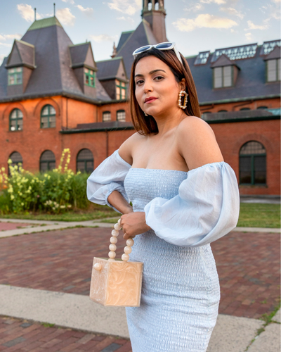 Delancey Smocked Cotton Dress