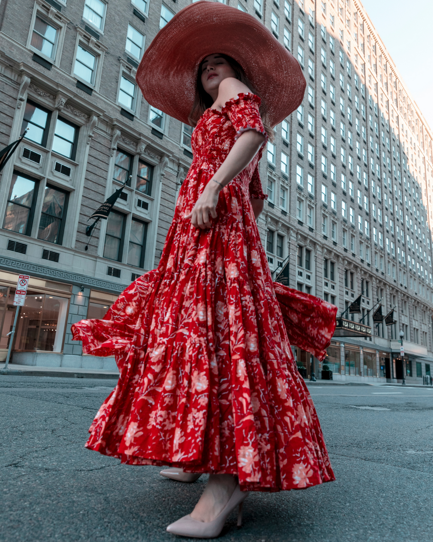 Rosa Smocked Cotton Dress