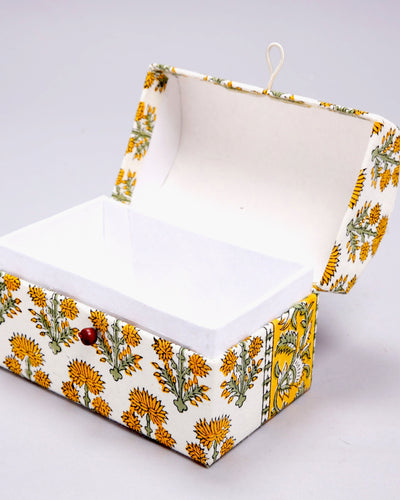 Honey Gold Treasure Chest Jewellery Box