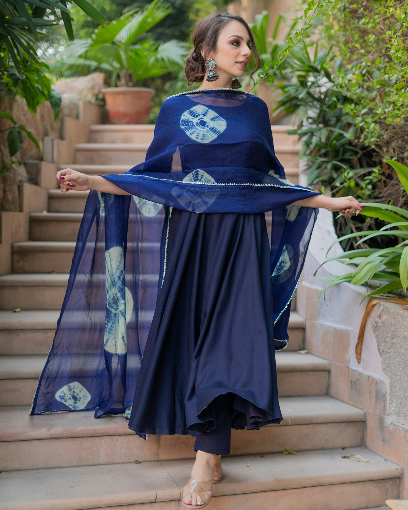 Blue Lupine Shibori Suit Set