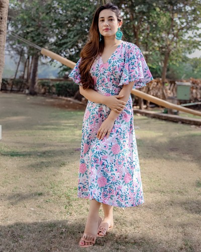 Cotton umbrella 2025 frock designs