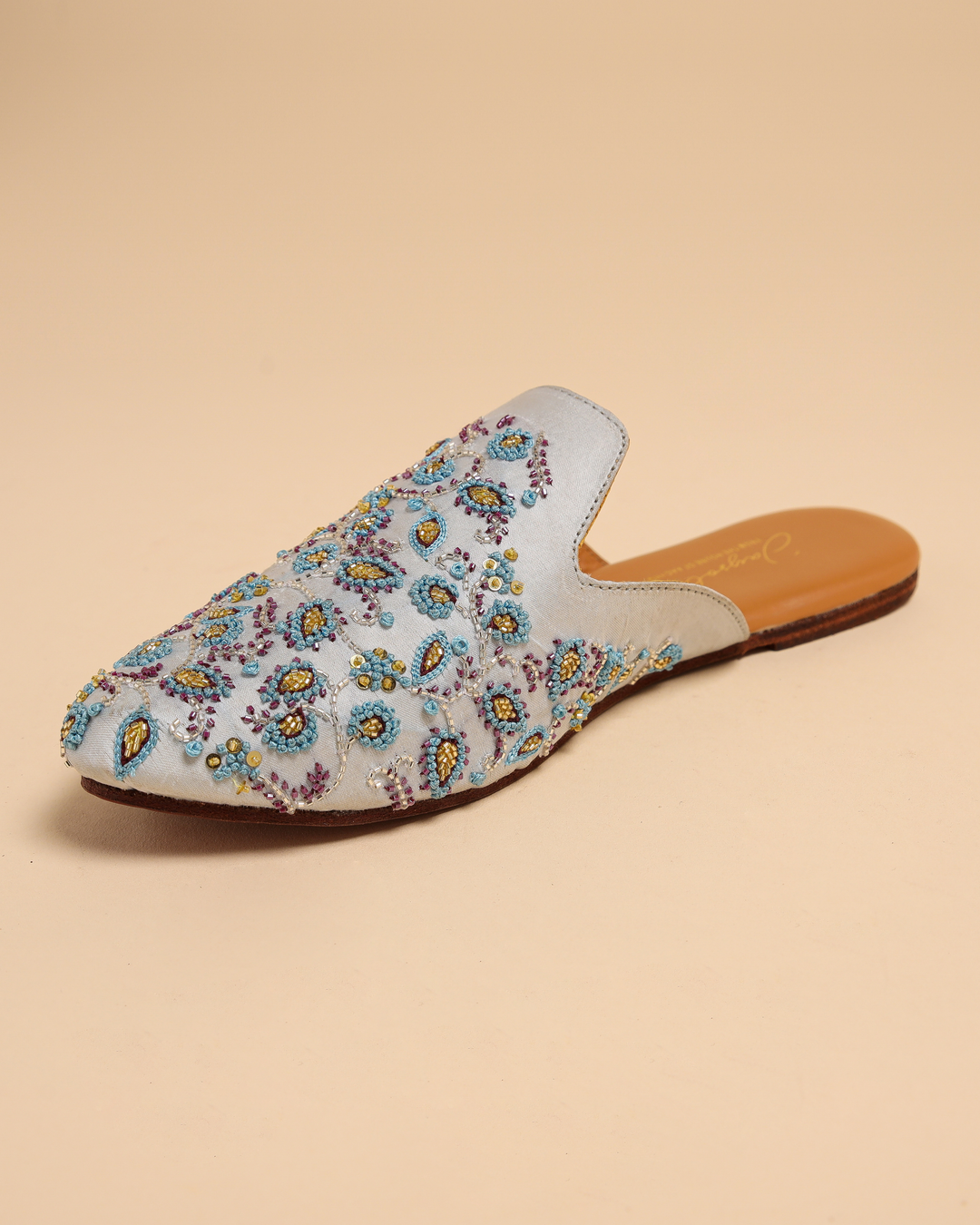 French Knots Handcrafted Mules