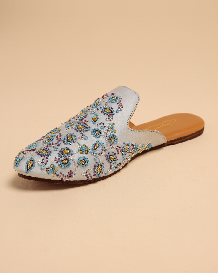 French Knots Handcrafted Mules