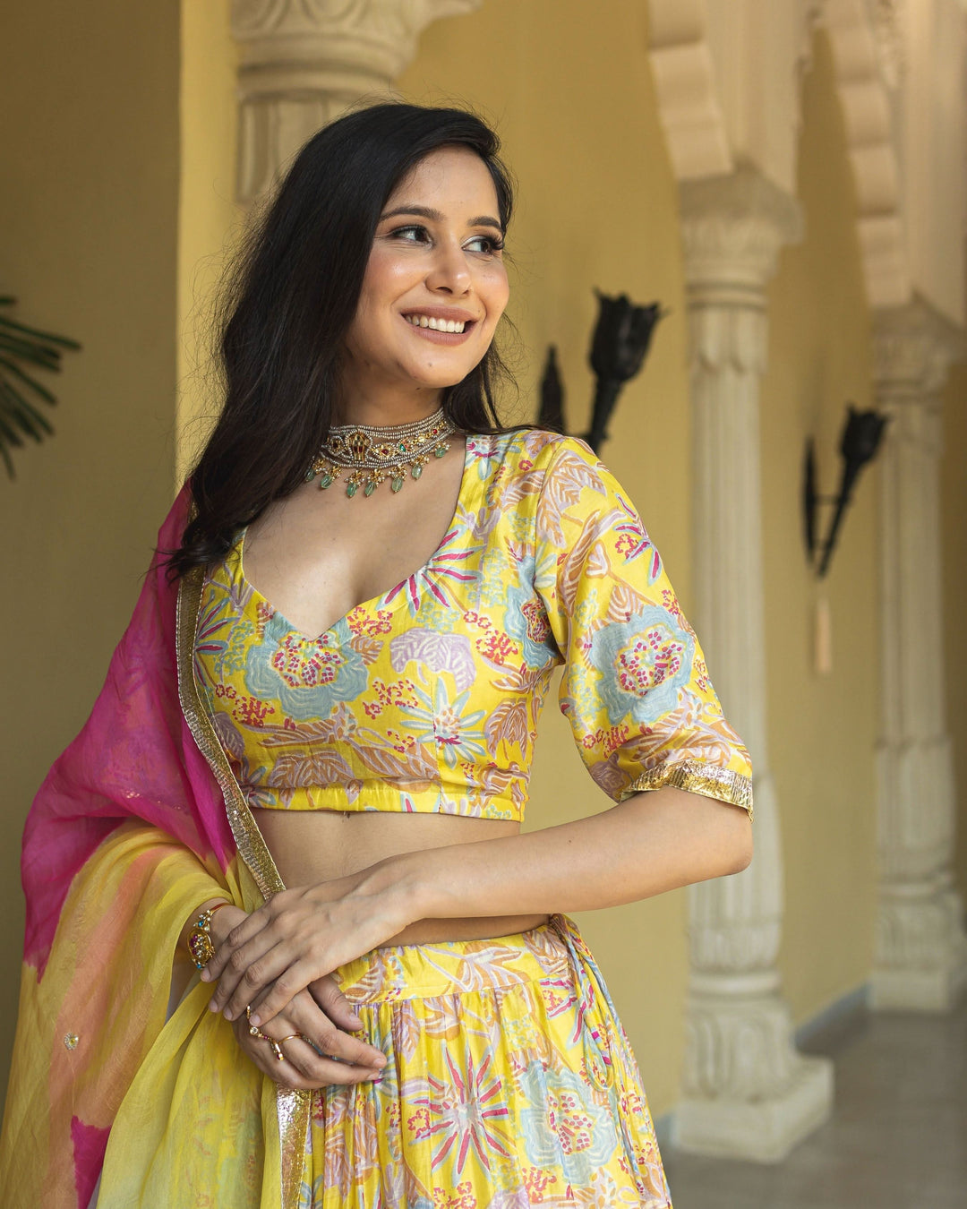 Chandni Chanderi Lehenga Set