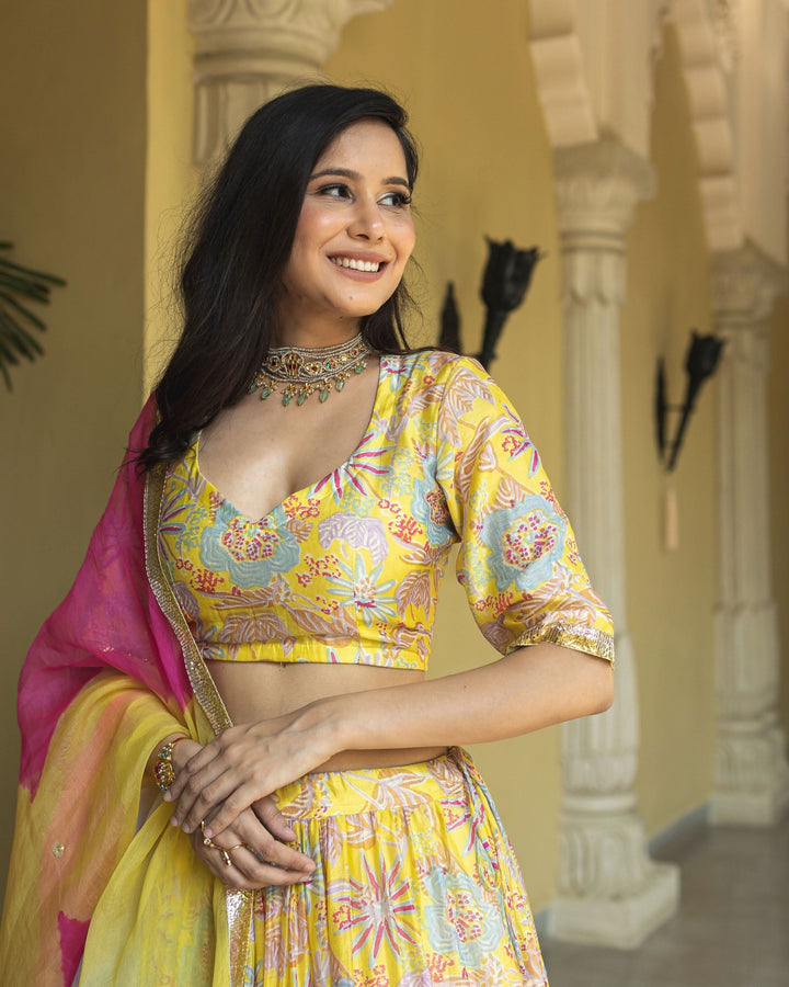 Chandni Chanderi Lehenga Set