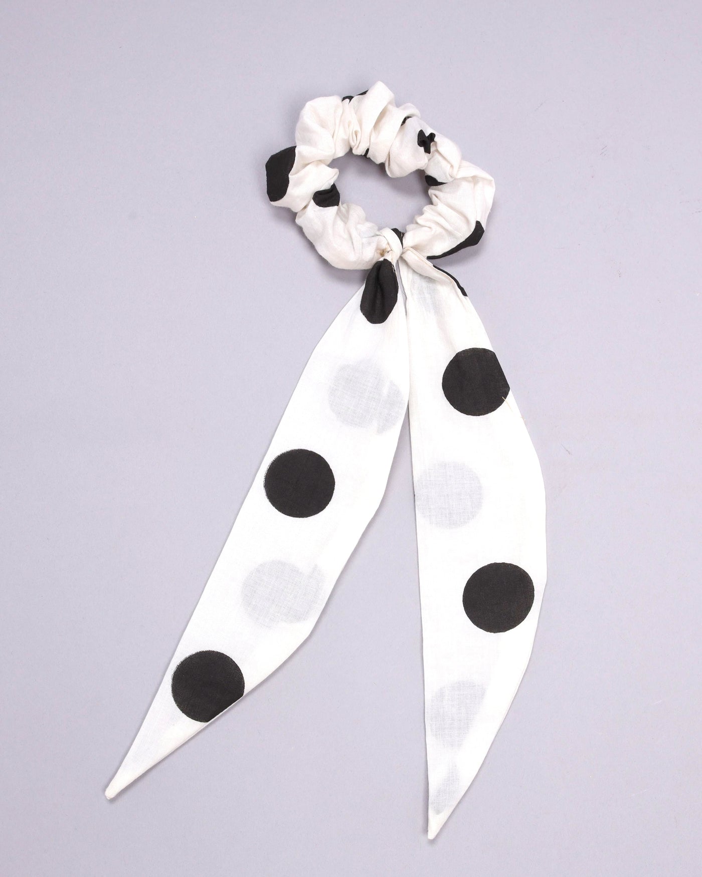 Spotlight Moon Handblock Scarf Scrunchie