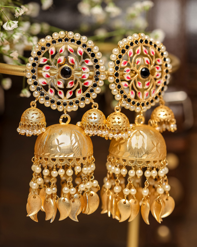 Magical Jewels Handcrafted Brass Earrings