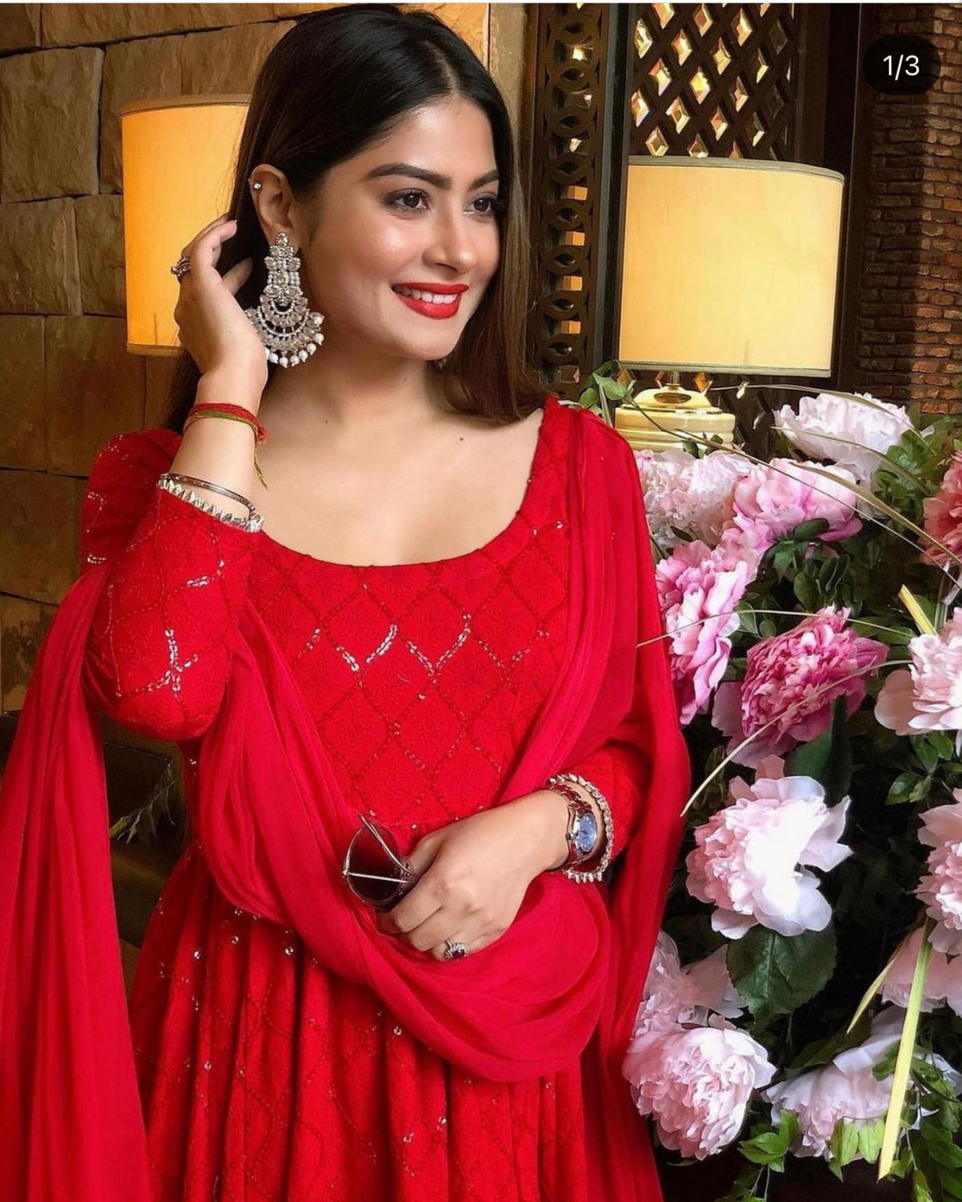 Chikankari anarkali online hot sale