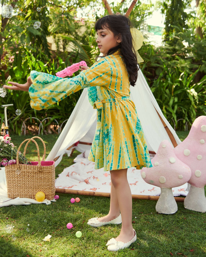 Jellybean Tie &amp; Dye Cotton Dress