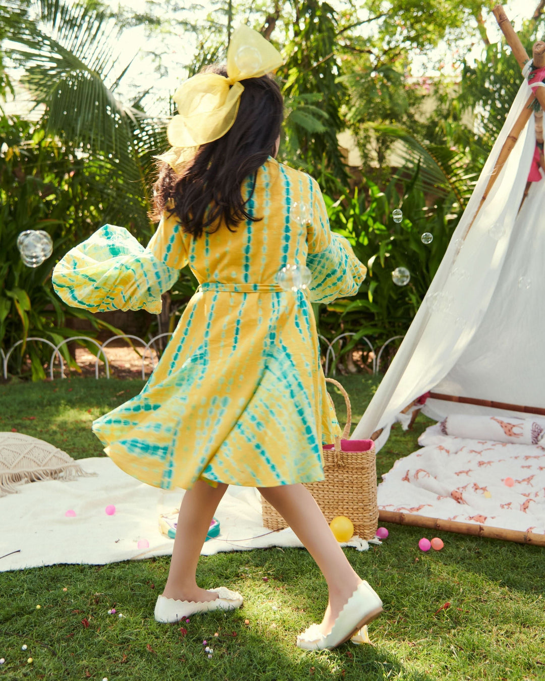 Jellybean Tie &amp; Dye Cotton Dress