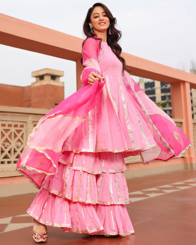 Pink Sharara Suits Buy Pink Sharara Suits Online in India Aachho