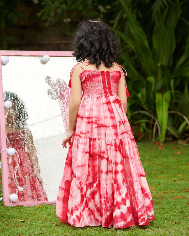Rosella Smocked Tie &amp; Dye Dress