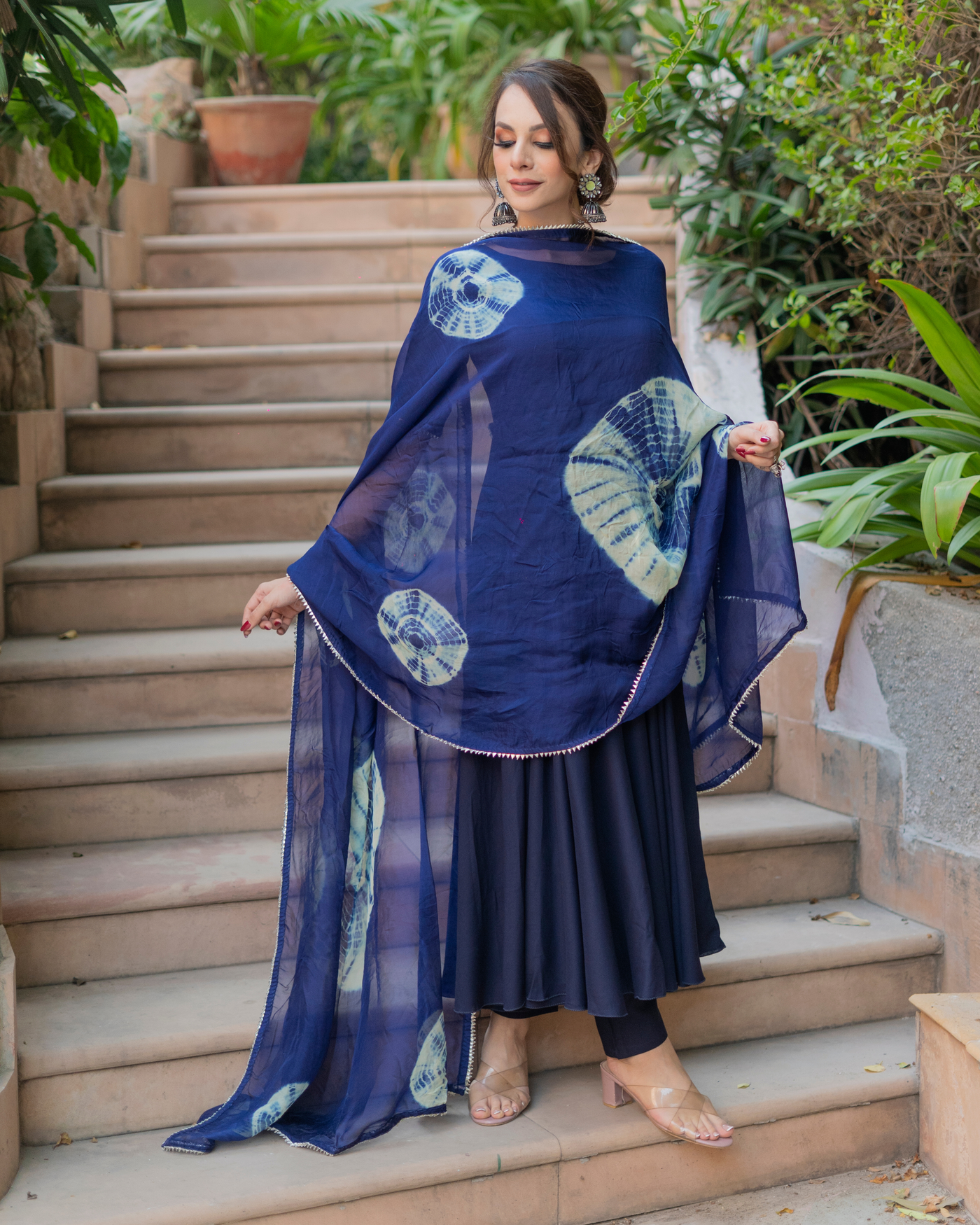 Blue Lupine Shibori Suit Set