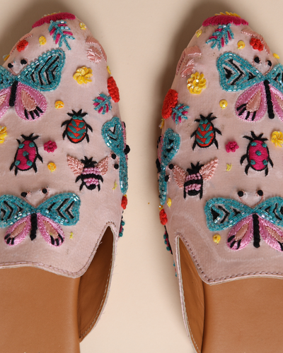 Lady Beetle Handcrafted Mules