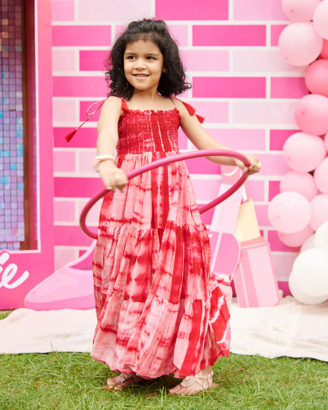 Rosella Smocked Tie &amp; Dye Dress