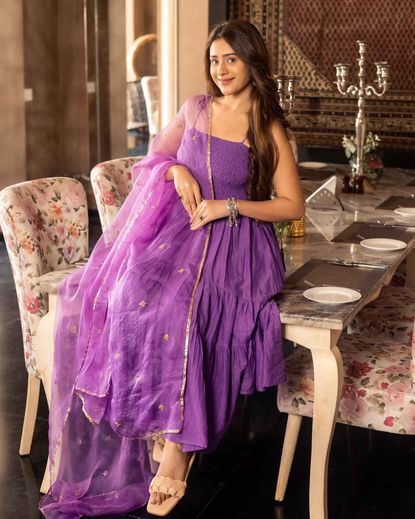 Dyuti Gotapatti Tier Suit Set