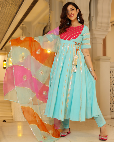 Spun Sugar Gotapatti Suit Set