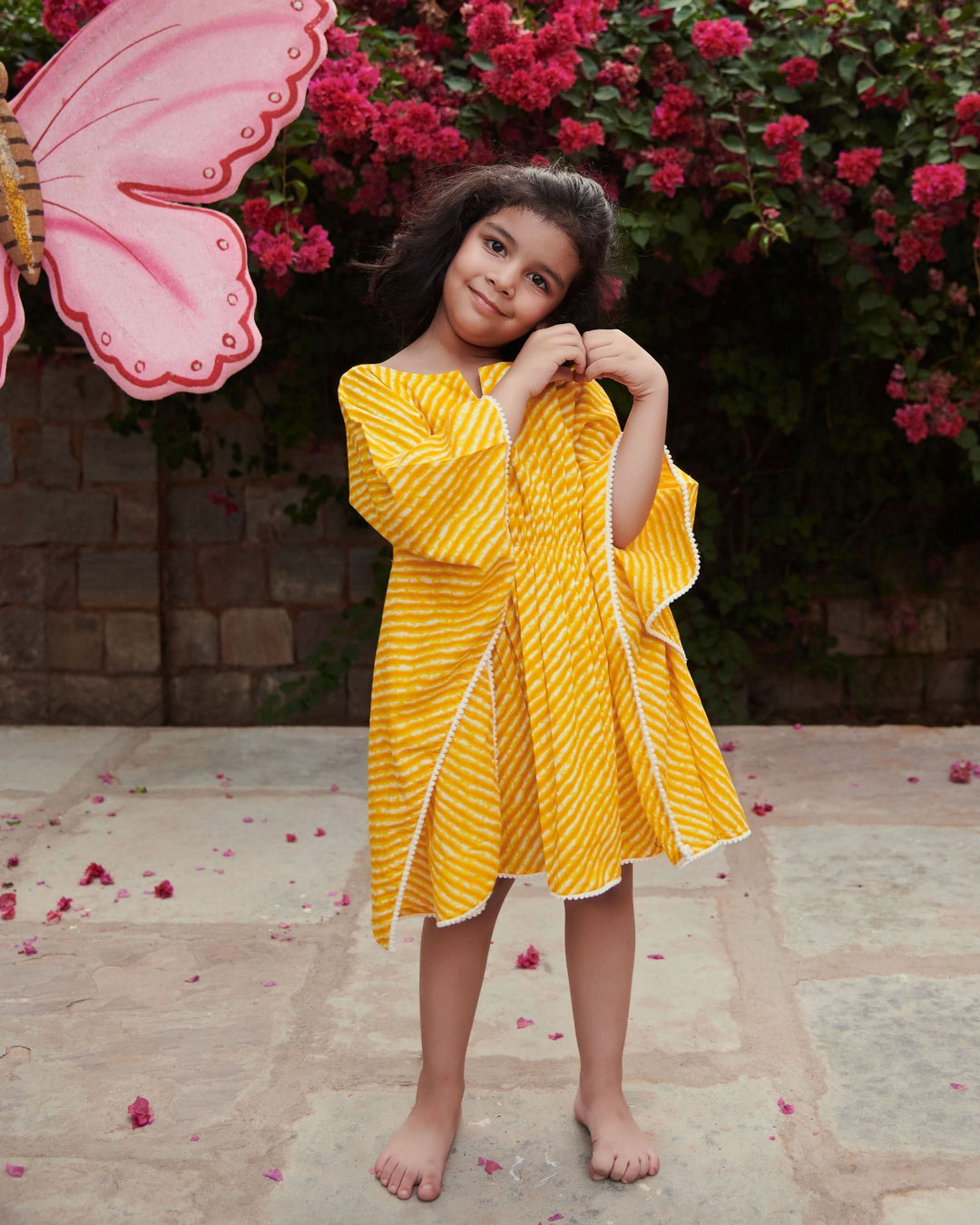 Lemonade Tie &amp; Dye Cotton Kaftan