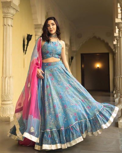 Inara Chanderi Lehenga Set