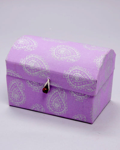 Sweet Lavender Treasure Chest Jewellery Box