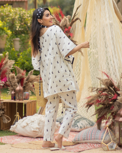 Cloud Ora Cotton Kaftan Set