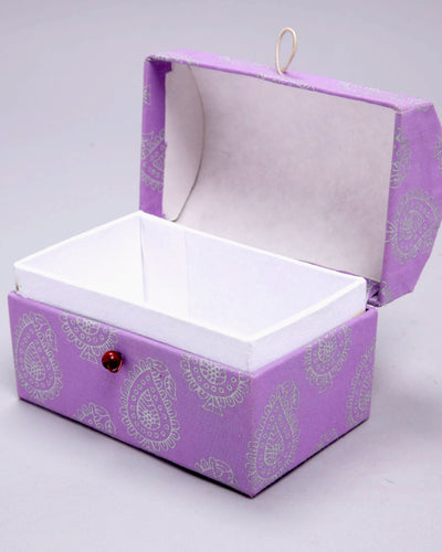 Sweet Lavender Treasure Chest Jewellery Box