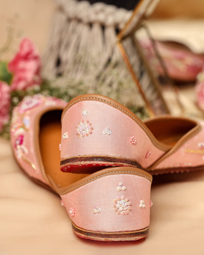 Pink Punch Handcrafted Jutti