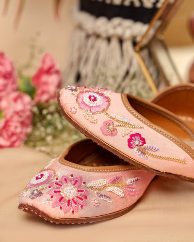 Pink Punch Handcrafted Jutti
