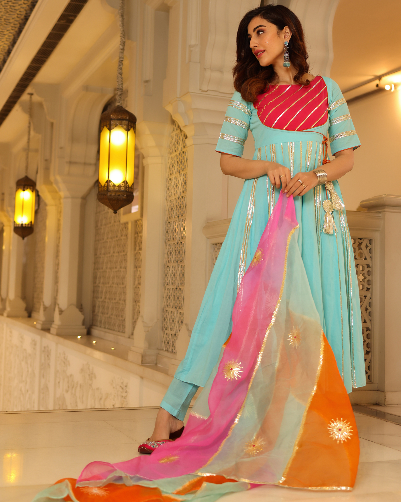 Spun Sugar Gotapatti Suit Set