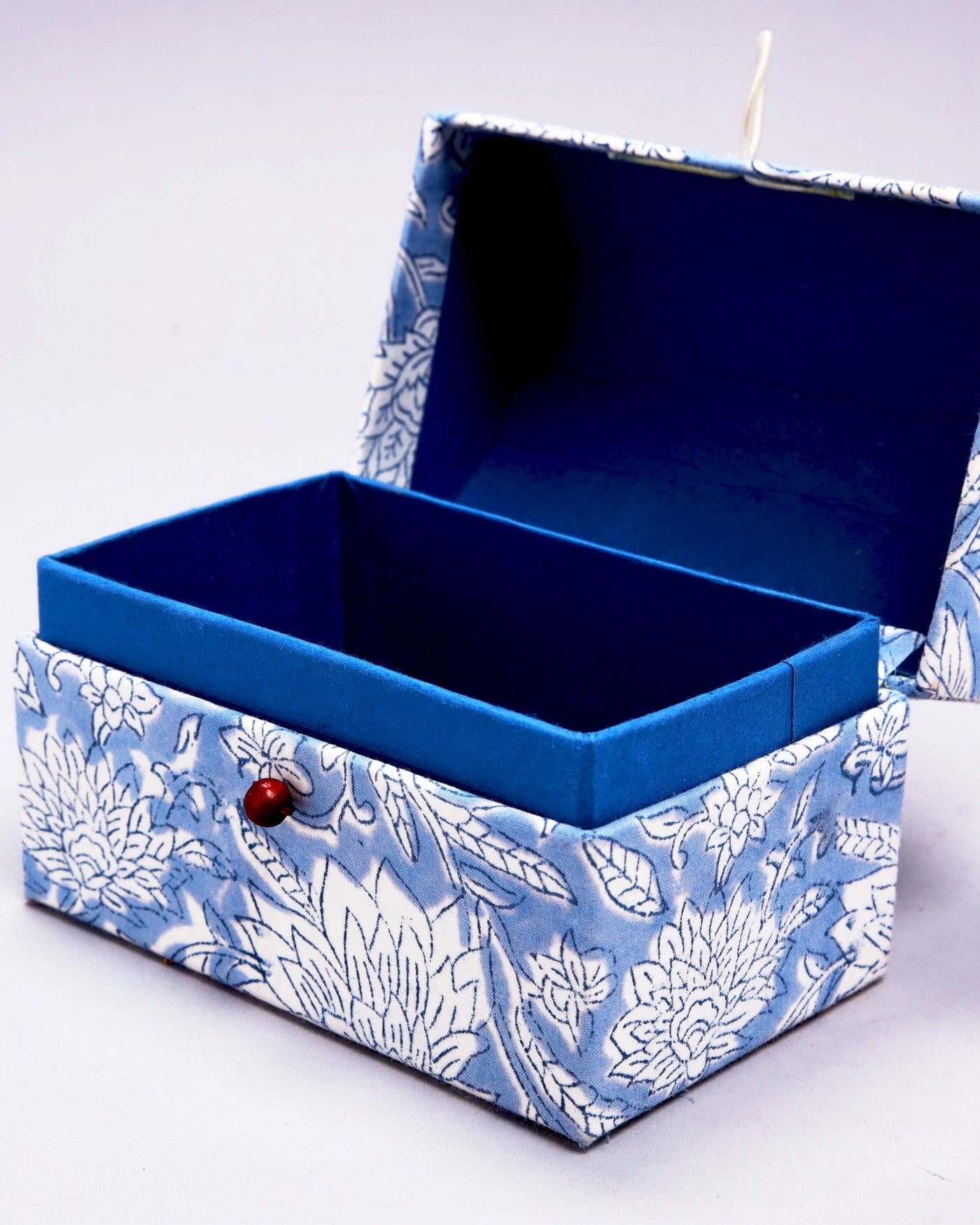 Vista Blue Treasure Chest Jewellery Box – Aachho